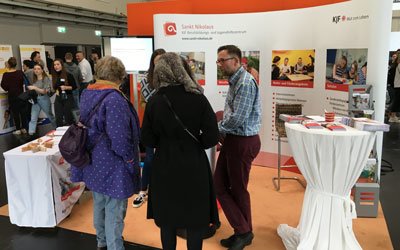 Viel los war am Stand der KJF auf der Ulmer Bildungsmesse